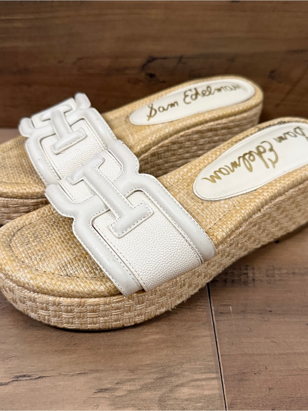Sam Edelman Pauleena Sandals 6 white